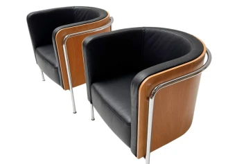 Bauhaus Style S3002 Club Tub Armchairs by Christoph Zschoke for Thonet, 2000s